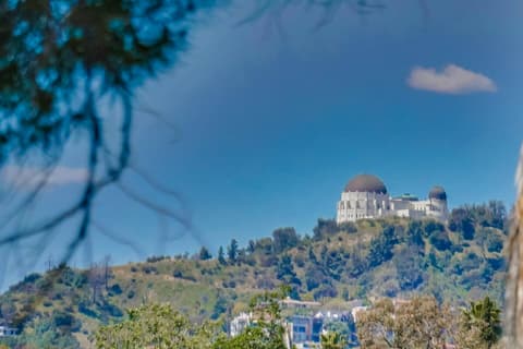 View of the Griffith Observatory from the balcony