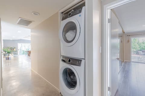 Laundry facilities with washer and dryer, enhancing your stay with extra convenience.
