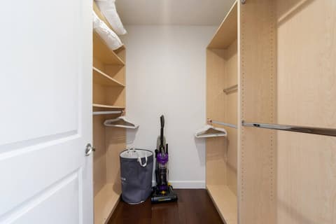 Enjoy ample wardrobes for storing your possessions conveniently.
