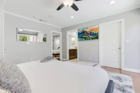 Spacious and luxurious suite with a king-size bed and top-tier amenities.