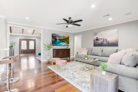 A stunning and opulent living area, providing the perfect setting for relaxation and enjoyment with your family and friends.